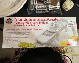 Norpro Mandoline Slicer or Grater with Safety Guard Holder and Citrus Juicer
