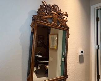 Louis XVI style carved mirror