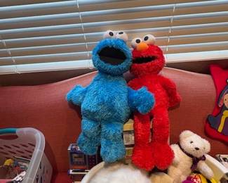 Elmo and cookie monster