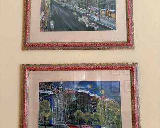 Artwork- city street scenes