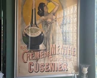 Creme De Menthe framed poster.