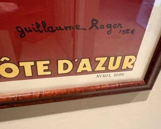 Title L'Ete sur la Cote d'Azur- Summer on the French Riviera - signed