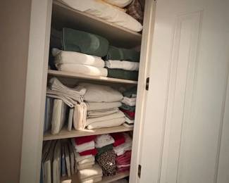 Towels and Linens- some new in unopened package