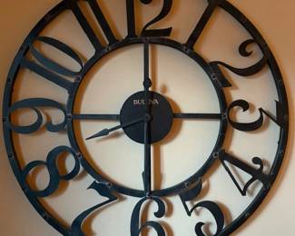 Bulova clock 44" round