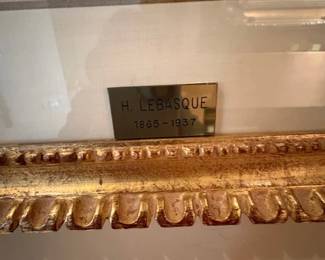 Frame for Henri Lebasque Water color painting, original signature