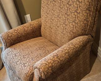 Re-upholstered recliner 