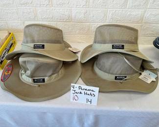 4 Panama Jack Hats 