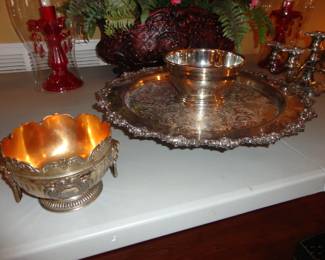 1950's English Monteith Decorative Bowl by Corbell & Co