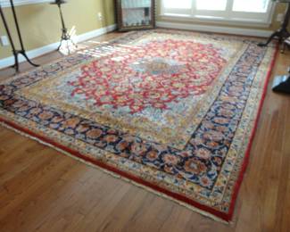 Handmade Rug measures 14 x 11