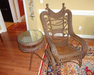 Victorian Wicker Rocker (1895 era) I believe it is a Heywood Wakefield one.