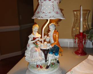 Vintage Porcelain Lamp
