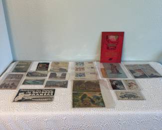 Lot #4 Diverse and nostalgic lot of mid-20th-century American paper ephemera - Bryce Canyon, Niagara Falls, Santa Fe Rail Road