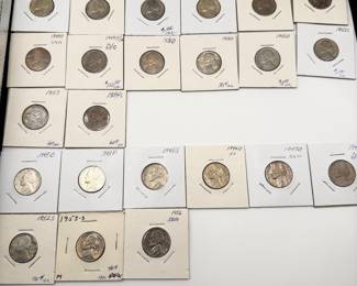 Lot #93 Vintage Jefferson Nickel Collection | WWII Silver War Nickels, Full Steps (FS), Early Dates & P-D-S Mint Marks