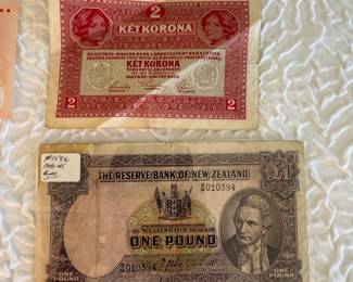 Lot #14 Mixed World Paper Currency Lot – 20th Century International Banknotes - Australia, New Zealand, Korea, Singapore !!!