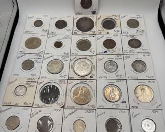 Lot #152 Vintage European Coin Collection – Spain, Belgium, Italy, Iceland, Switzerland & Cyprus | Estate World Coins