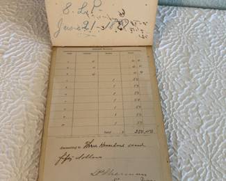 Lot #21 19th-Century U.S. Revenue Record Books – Brewers & Cigar Tax Stamps (1880s)