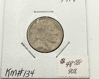 Lot #71 Vintage U.S. Buffalo Nickel Collection (1913–1938) | Indian Head Nickels | Estate Coin Lot