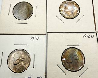 Lot #79 Jefferson Nickel Collection (1938–1941) | Early Date & Denver Mint Issues | Estate Coin Lot