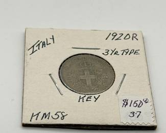 Lot #158 1920 Italy 20 Centesimi Coin (KM#58) – Kingdom of Italy Bronze Issue – Historic European Coin