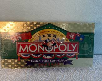 This auction lot includes two collectible board games. The first is Chocolate-opoly, a gourmet chocolate-themed property trading game for chocolate lovers, featuring a unique twist on the classic Monopoly gameplay. The second is the Monopoly Napa Valley Edition by Parker Brothers, a real estate trading game themed around the famous Napa Valley wine region. Both games are vintage editions, ideal for collectors and game enthusiasts.
Please defer to photos for condition. 15% Buyer's Premium. We only ship with USPS Priority Mail Flat Rate Shipping. Items with value over $100 shipping insurance must also be charged to you to protect your purchase. Please contact us regarding shipping in advance if you have any questions.