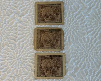 Lot #9 WWII Japanese Occupation Currency – Three (3) One Peso Notes, Philippines - Exclusive Military Currency
