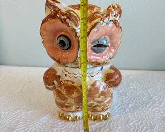 Lot #50 Vintage Ceramic Owl Cookie Jar – Mid-Century Style Kitchen Décor