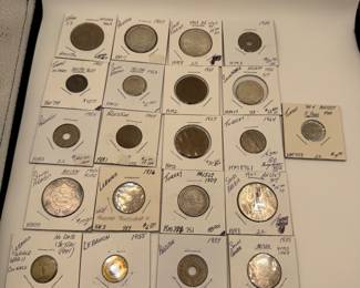 Lot #142 Vintage Middle Eastern Coin Collection – Palestine, Saudi Arabia, Turkey & Lebanon | Estate World Coins