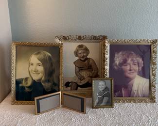 Lot #380 Vintage Ornate Gold-Tone Picture Frames – Decorative Baroque Style Frames – Multiple Sizes