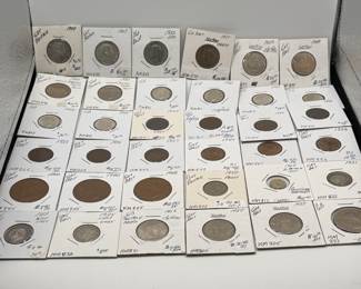 Lot #131 Large British & Commonwealth Coin Collection – George VI, Elizabeth II, Pre-Decimal UK & World Coins in 2×2 Holders