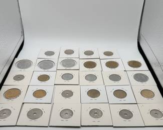 Lot #187 Vintage France Coin Collection Lot – Early 1900s French Coins, Silver & Bronze, Estate Collection, World Coin Lot