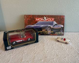 Lot #32 Corvette-Themed Collectibles Lot – Monopoly Edition, Boxed Model & Miniature Car
Lot #32 Corvette-Themed Collectibles Lot – Monopoly Edition, Boxed Model & Miniature Car