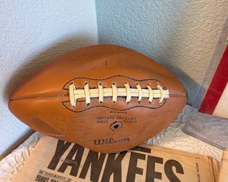 Lot #43 New York Yankees Memorabilia Collection – Pennant, Programs, Newspapers & Souvenirs