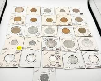 Lot #184 Extensive French Coin Collection – WWII to Post-War France Francs & Centimes | Vintage World Currency Lot