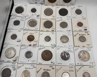 Lot #153 Vintage European Coin Collection – Belgium, Spain, Denmark, Switzerland, Ireland & Italy | Estate World Coins