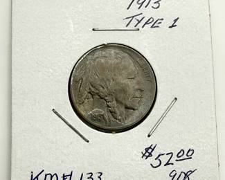 Lot #71 Vintage U.S. Buffalo Nickel Collection (1913–1938) | Indian Head Nickels | Estate Coin Lot