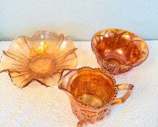 Lot #356 Perfect — thank you. That clarification lets us tighten this up for serious carnival glass collectors and use the right