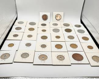 Lot #185 Large French Coin Collection Estate Lot – WWII & Early 20th Century France Francs & Centimes | Vintage World Coins