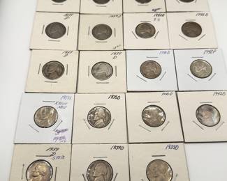 Lot #80 Jefferson Nickel Collection (1939–1942) | Early Dates, Denver Mints & WWII Silver | Collector-Noted Varieties | Estate C
Lot #80 Jefferson Nickel Collection (1939–1942) | Early Dates, Denver Mints & WWII Silver | Collector-Noted Varieties | Estate C