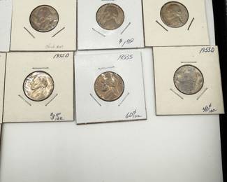 Lot #93 Vintage Jefferson Nickel Collection | WWII Silver War Nickels, Full Steps (FS), Early Dates & P-D-S Mint Marks
Time le