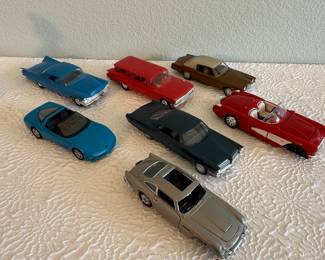 Lot #30 Vintage-Style Plastic Model Car Collection – Classic American & European Designs