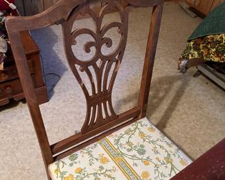 Dining Table + 6 chairs. Table 42"W, 64"L. Chairs 38"H, 20"W, 20"D