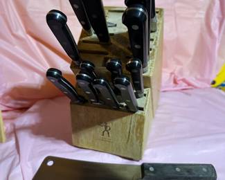 Knife Block with Knives $75.00