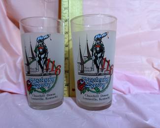 2 1990 Kentucky Derby Glasses $8.00