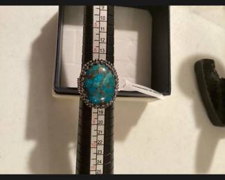 Sterling Silver Turquoise Ring Size 7 $28.00