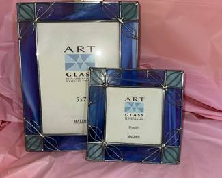 2 Art Glass Frames $9.00