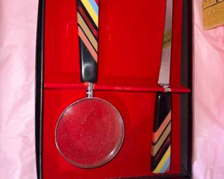 Magnifying Glass and Letter Opener Set $12.00