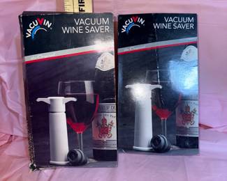 2 Vacuvin Wine Savers $10.00