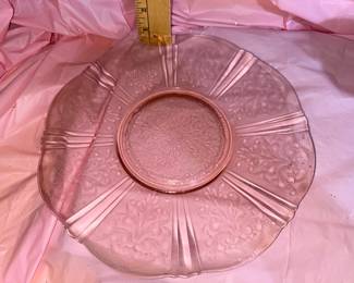 Pink American Sweetheart Depression Plate $10.00