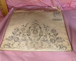 Hand Embroidery in Madeira Fine Percale Tablecloth $15.00