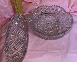 2 Heavy Crystal Pieces $22.00